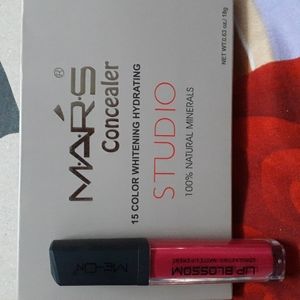 Concealer kit and lipstick combo